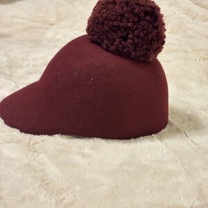 BCBG Merlot Hat with Black Trim